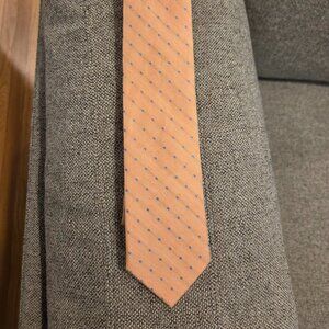 Tommy Hilfiger Orange Polka Dot Tie